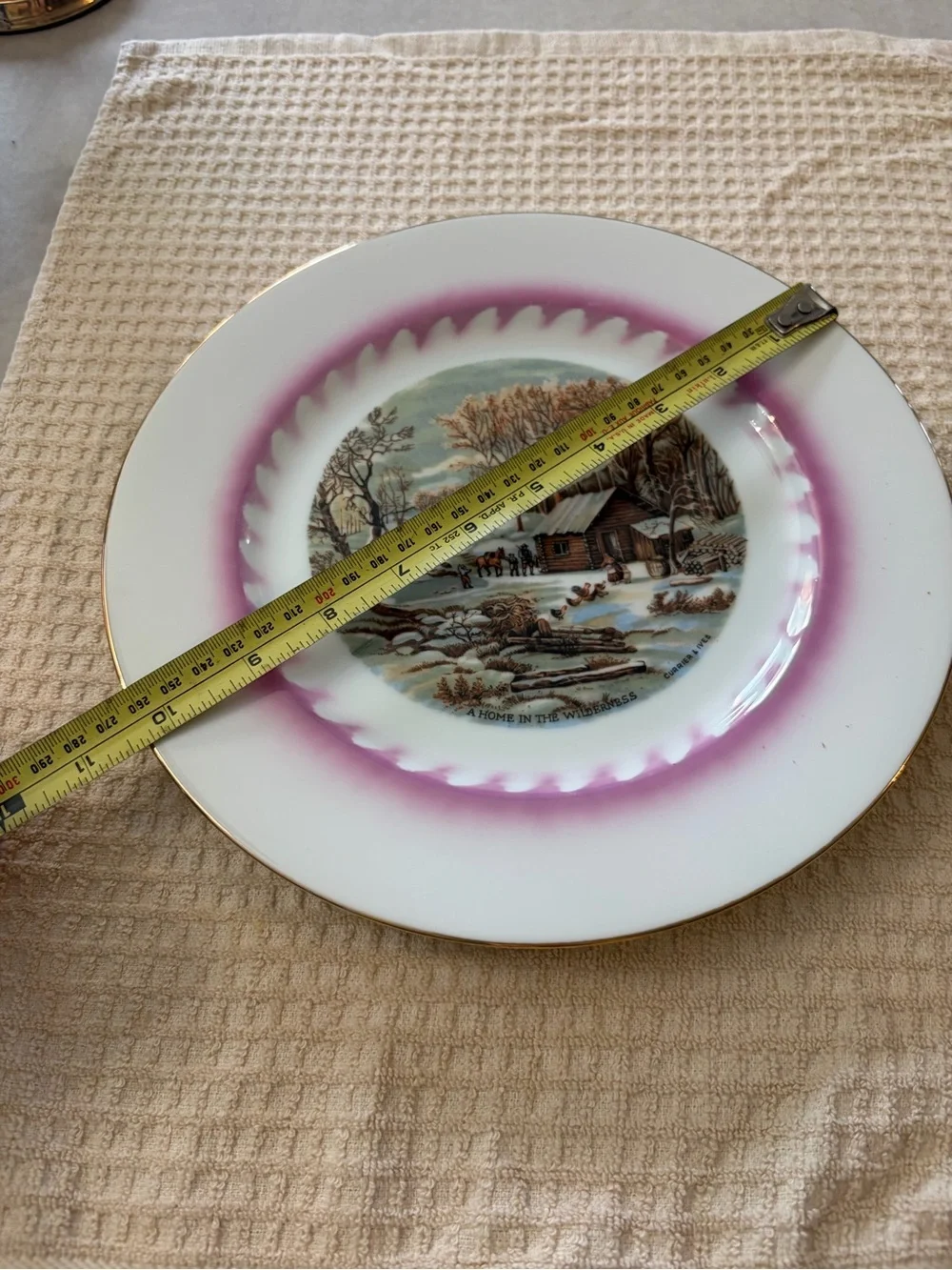 Vintage Currie &Ives Plate